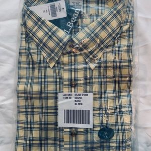 LL Bean short sleeve button down